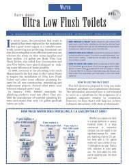 Ultra Low Flush Toilets - Massachusetts Water Resources Authority