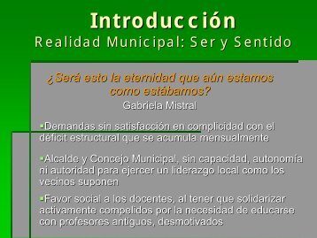 Realidad Municipal: ser y sentido, Alcalde Renato Hauri G.