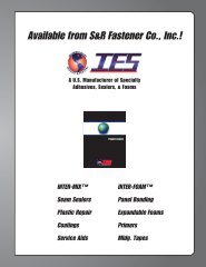 IES Product Catalog - S&R Fastener Co., Inc.