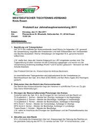 Protokoll zur Jahreshauptversammlung 2011 ... - Siegelonline.de