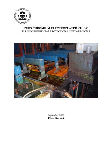 PFOS Chromium Electroplater Study US EPA Region 5