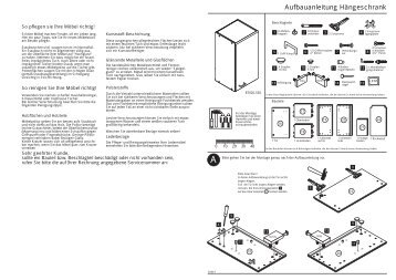 Aufbauanleitung Hängeschrank - Neckermann.de