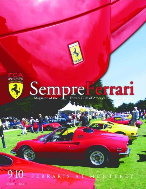 Volume 11 Issue 5 - September/October 2004 - Ferrari Club of