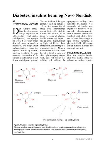 Diabetes, insulins kemi og Novo Nordisk
