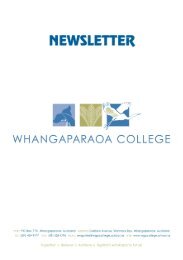WGP College's Production - Whangaparaoa College