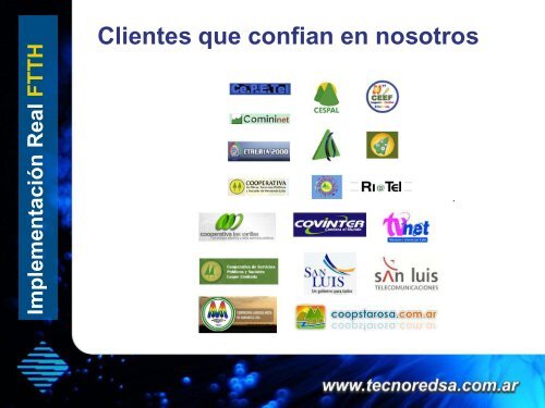 Redes FTTH - TecnoRed