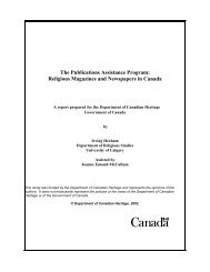 Religious Magazines and Newspapers in Canada