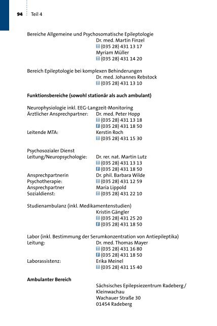 Broschüre - Schweizerische Liga gegen Epilepsie