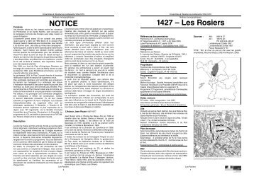 NOTICE 1427 â Les Rosiers