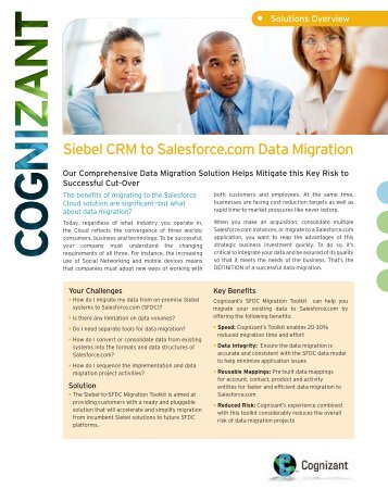 Siebel CRM to Salesforce.com Data Migration - Cognizant