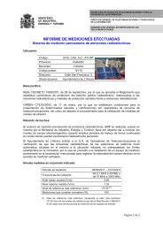 informe de mediciones efectuadas por equipo del sistema de ...