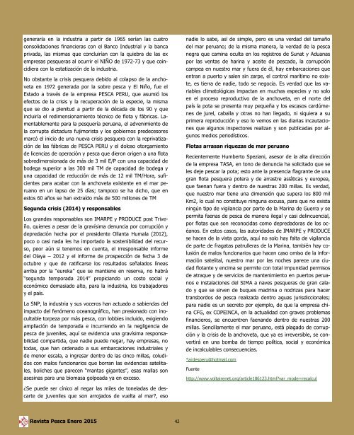 REVISTA PESCA ENERO 2015