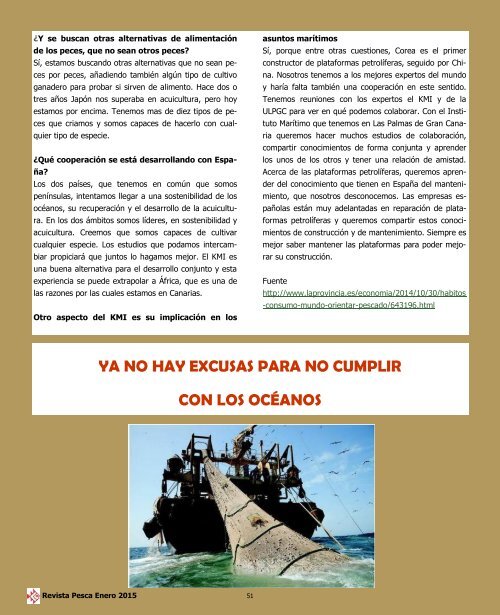 REVISTA PESCA ENERO 2015