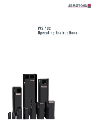 IVS 102 Operating Instructions - Armstrong Pumps