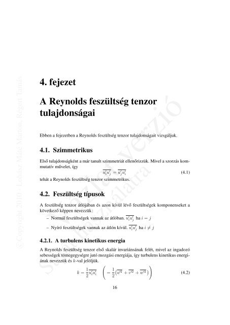 Jegyzet kezdemény (BMEGEÁTMO10 ... - BME Áramlástan Tanszék