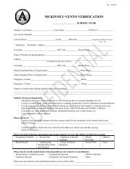 McKinney-Vento Verification Form - Asheville City Schools