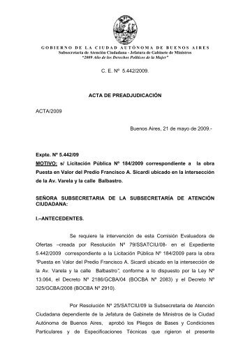 (ACTA DE PREADJUDICACIÃN)