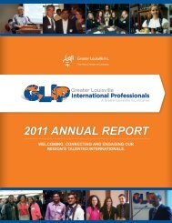 2011 ANNUAL REPORT - Greater Louisville Inc