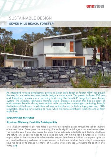 Seven Mile Beach Sustainable Design Case Study - OneSteel