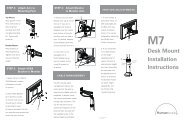 M7 Desk Mount Installation Instructions