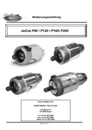 JetCat P80 / P120 / P160/ P200 - Manfreds Modellflug-Freakshow