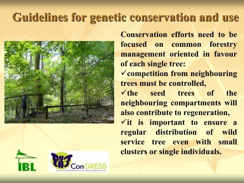 Genetic diversity studies and ex-situ conservation methods of ...