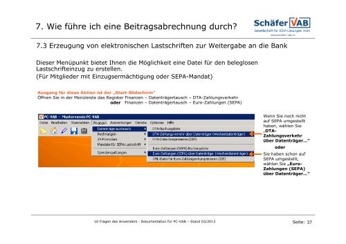 Programm PC VAB Fragen und Antworten - VR-Bank Bayreuth