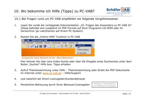 Programm PC VAB Fragen und Antworten - VR-Bank Bayreuth