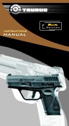 TAURUS PT22/25 AUTOMATIC PISTOL  MANUAL 36 Pages 