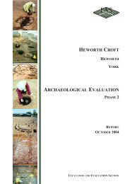 ARCHAEOLOGICAL EVALUATION - Mike Griffiths and Associates