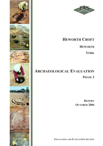 ARCHAEOLOGICAL EVALUATION - Mike Griffiths and Associates