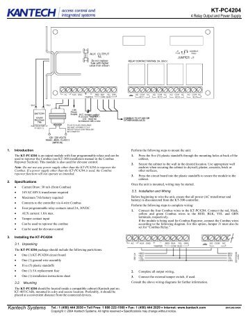 KT-PC4204 - GTO Security Technologies