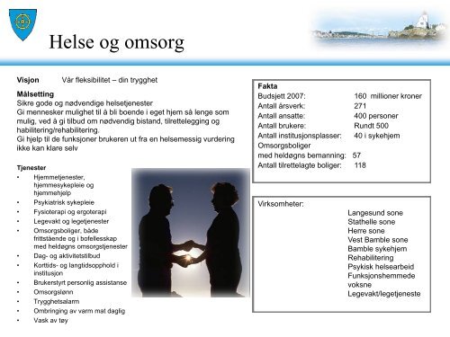 Presentasjon av Bamble kommune (pdf) OBS Tung fil Ã¥ laste