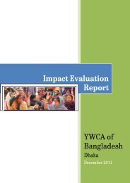 YWCA of Bangladesh Impact Evaluation Report - Fokus