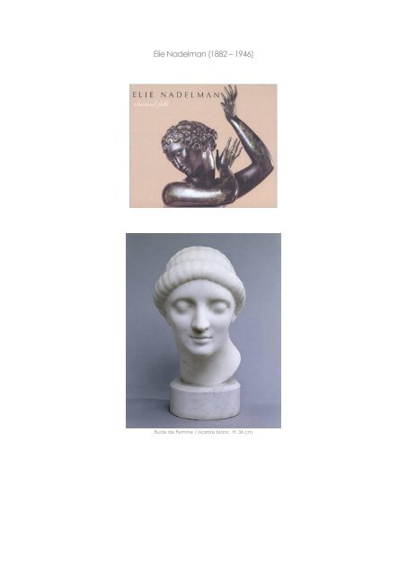 Elie Nadelman (1882 â 1946) est une sculptrice ... - Sculpture 1940