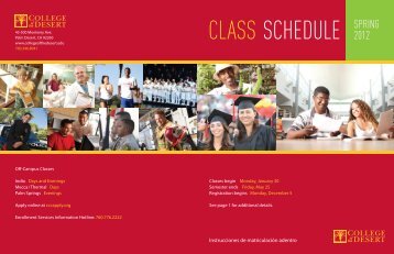 2012 Spring Printed Schedule.pdf - College of the Desert