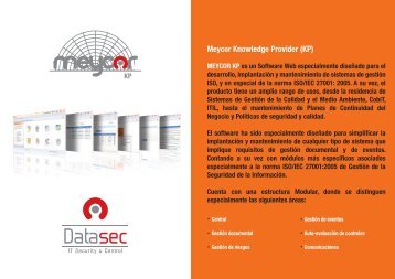 Meycor Knowledge Provider (KP) - Datasec