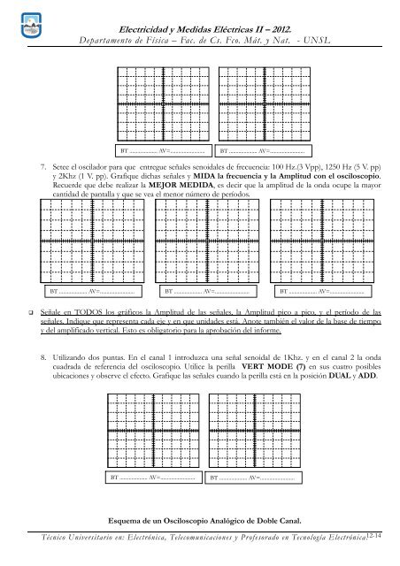 Electricidad y Medidas ElÃ©ctricas II â 2012. PrÃ¡ctico de Laboratorio I ...