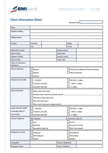 Company Details Form - C - BMI