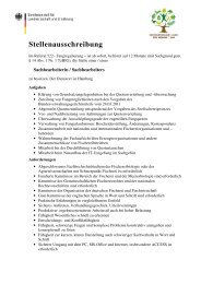 Stellenausschreibung - Bildungsserver Agrar