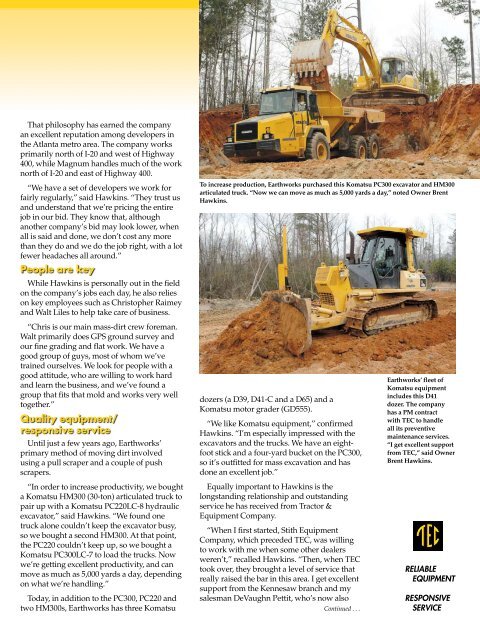 EARTHWORKS GRADING & CONCRETE - TEC Tractor Times