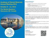 Brochure WEB.indd - Academy of Dental Materials