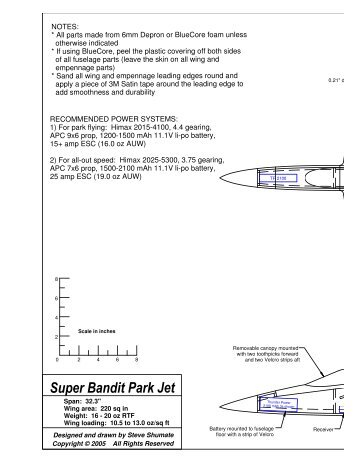 Super Bandit Park Jet (Assembly - RCGroups.com