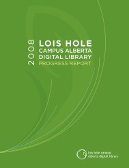 LOIS HOLE - The Alberta Library