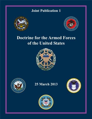 JP 1, Doctrine for the Armed Forces of the United States - Defense ...