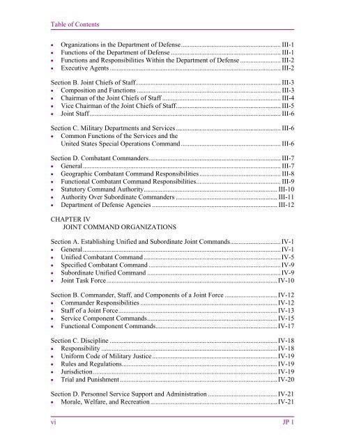 JP 1, Doctrine for the Armed Forces of the United States - Defense ...