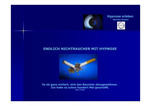 Detailunterlagen zur Hypnoseaktion - GdG-KMSfB Vorarlberg