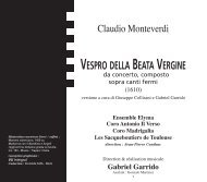 VESPRO DELLA BEATA VERGINE - CD Baroque - K617