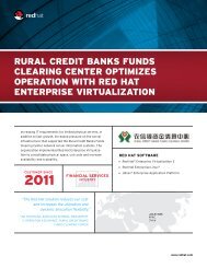 RURAL CREDIT BANKS FUNDS CLEARING CENTER ... - Red Hat