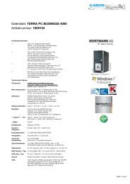 Datenblatt: TERRA PC-BUSINESS 4000 ... - SE-Computer